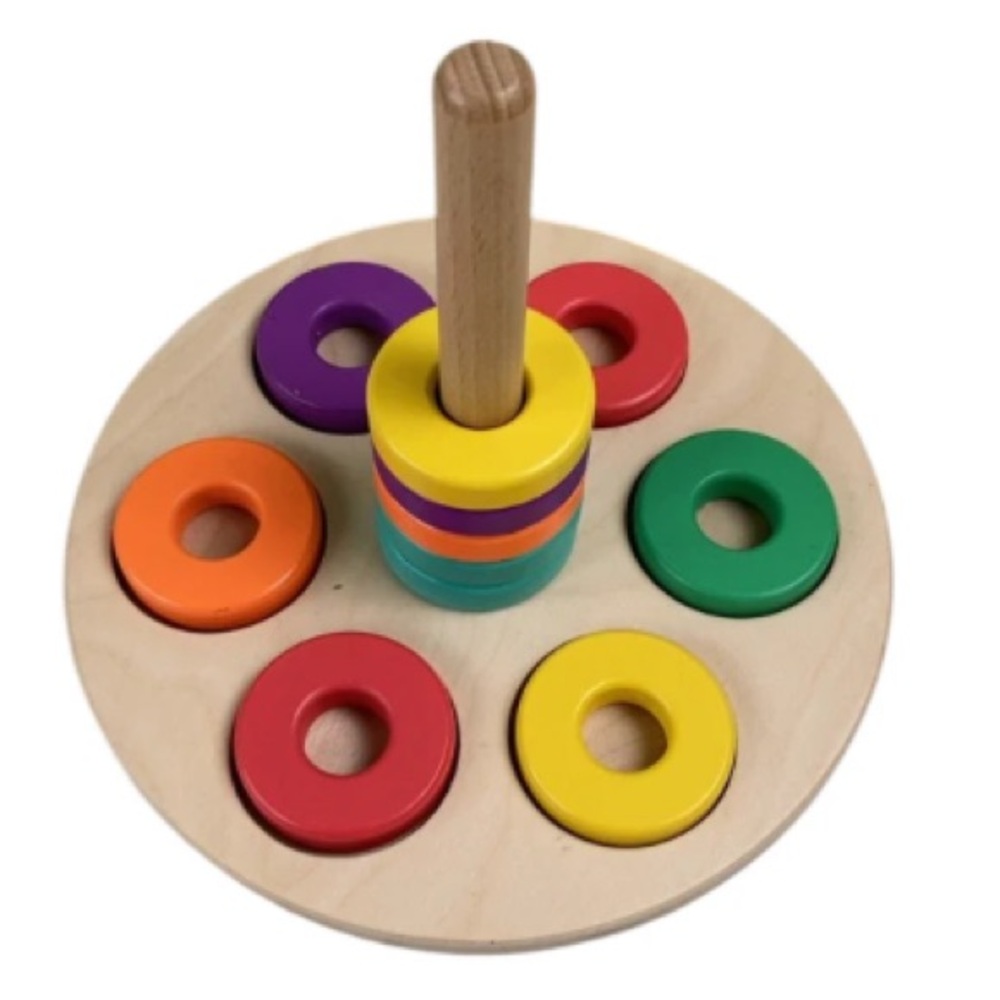 Lovevery Flexible Wooden Ring Stacker (Babbler Play Kit - Months 13, 14, 15)